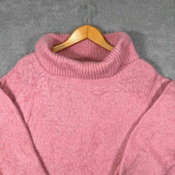 Joe Boxer Turtleneck Sweater Pink Plus Size Womens 2X - Picture 4 of 11